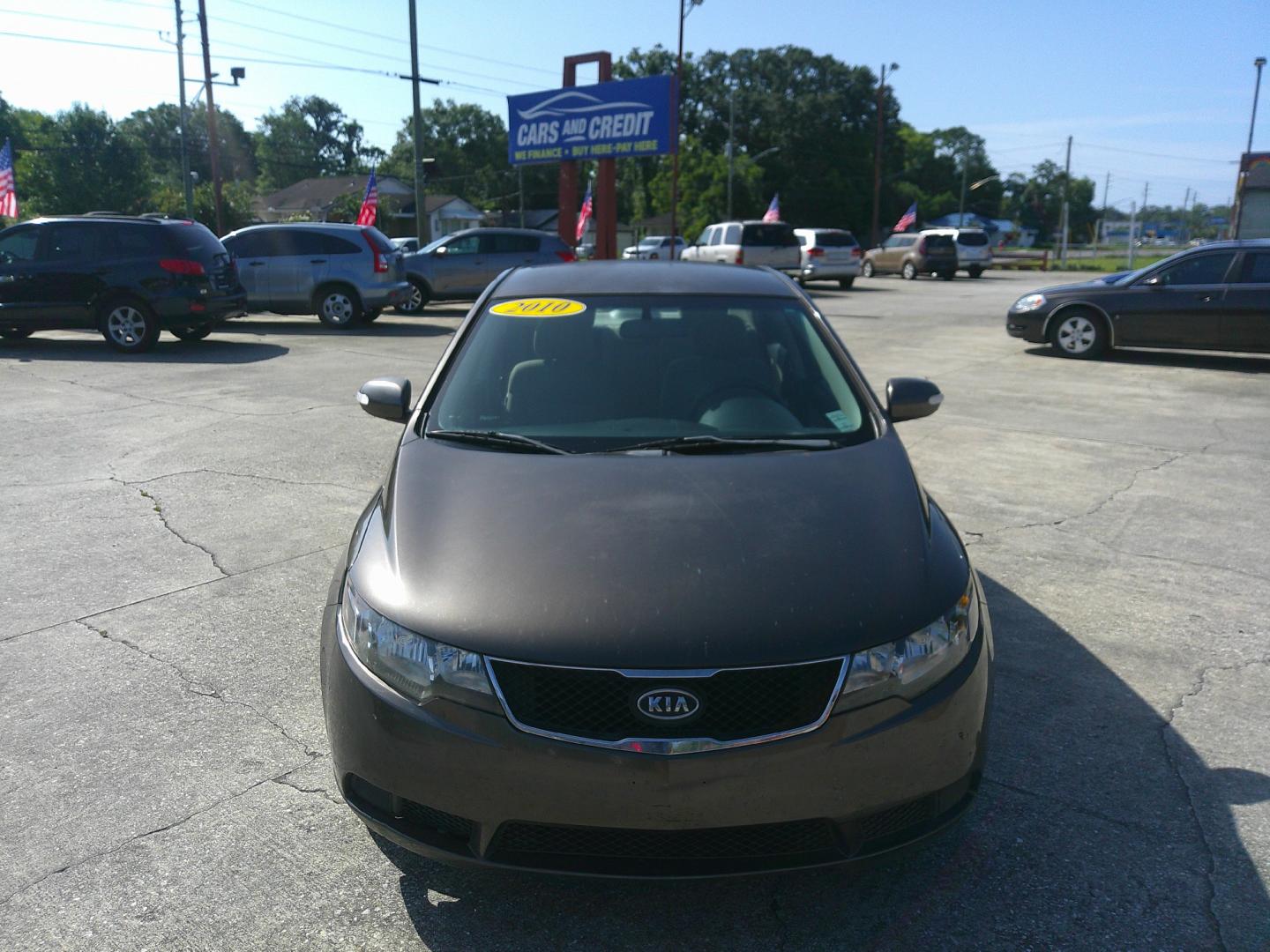 2010 GOLD KIA FORTE EX; LX (KNAFU4A25A5) , located at 390 Hansen Avenue, Orange Park, FL, 32065, (904) 276-7933, 30.130497, -81.787529 - Photo#0